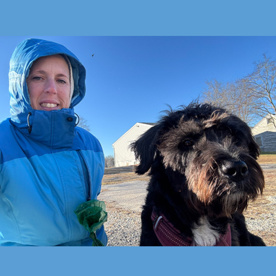 Selfie with Beans the Dog