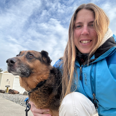 Selfie with Blu the Dog