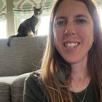Selfie with Dobby the Cat