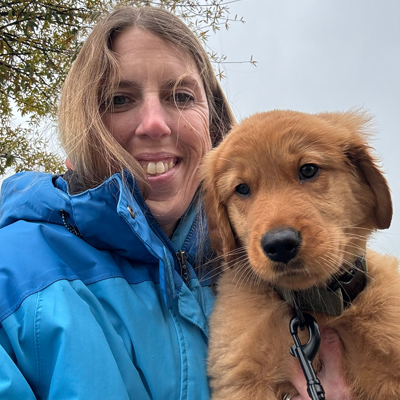 Selfie with Figgy the Puppy