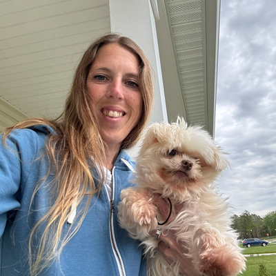 Selfie with Gemma the Dog