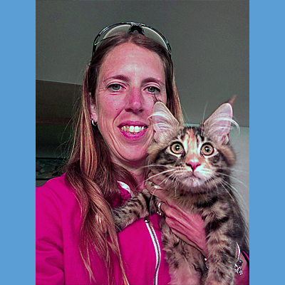 Selfie with Gracie the Cat