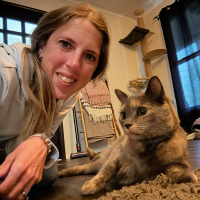Selfie with Mello the Cat