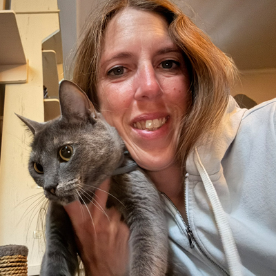 Selfie with Penelope the Cat