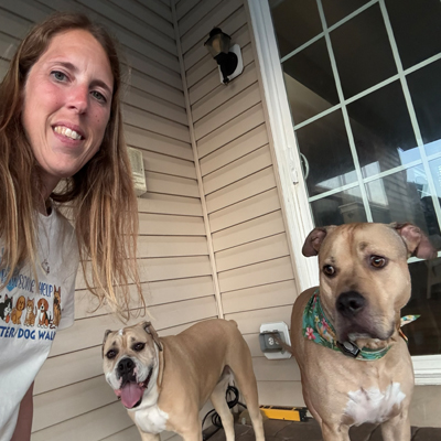 Selfie with Sally and Tucker