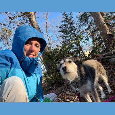 Selfie with Scrapple the Dog